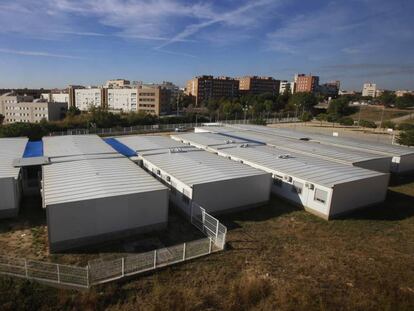 Barracones del instituto Arraona de Sabadell.