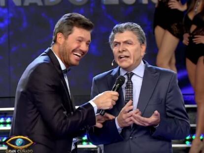 Marcelo Tinelli y el imitador de Mauricio Macri en ShowMatch.