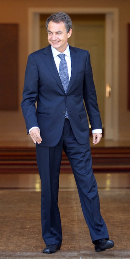 El presidente Zapatero, el pasado viernes en La Moncloa.