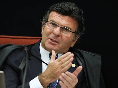 O ministro Luiz Fux, que cobrou a prisão de Joesley Batista