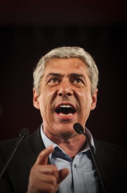 José Socrates durante un discurso en 2011.