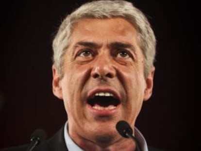 José Socrates durante um discurso em 2011.