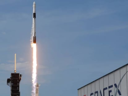 Lanzamiento del Falcon 9 en Cabo Cañaveral (Florida, EE UU)