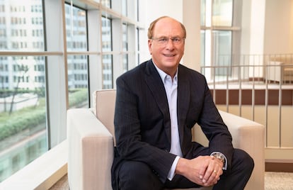 El presidente y consejero delegado de BlackRock, Larry Fink, en enero pasado.