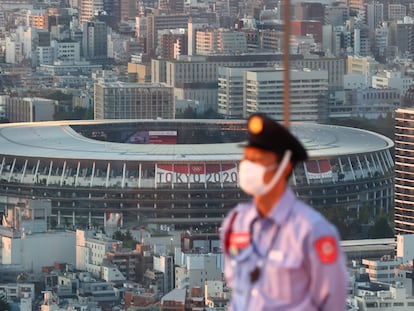 El Estadio Nacional de Tokio, este lunes.