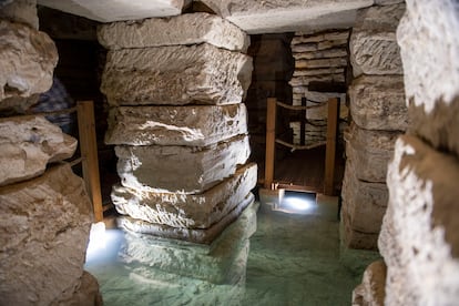 La cisterna de la Calderona, en la ciudad romana de Obulco, en Porcuna (Jaén).
