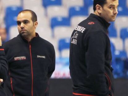 El entrenador del Herbalife Gran Canaria Pedro Mart&iacute;nez en M&aacute;laga.