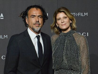 Alejandro Gonzalez Inarritu y su esposa Maria Eladia Hagerman.