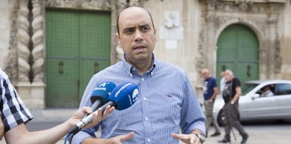 El secretario local del PSPV y candidato municipal en Alicante, Gabriel Echávarri.