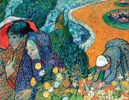 'Memória do jardim de Etten' (1888), vendido para pagar o tratamento da irmã de Van Gogh. MUSEU ESTATAL HERMITAGE/ SÃO PETERSBURGO