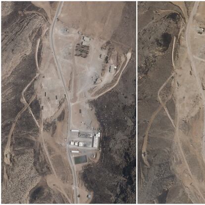 Satélite de la base de misiles de Shiraz en Irán