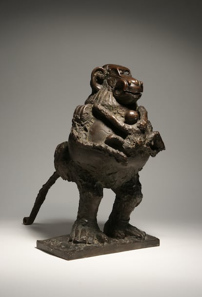 'La mona y su cría' (1951), de Pablo Picasso.