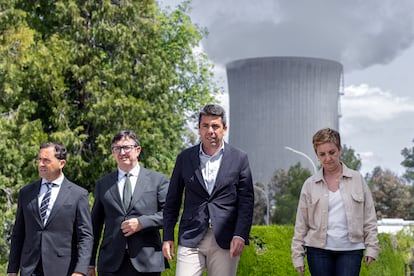 El presidente de la Generalitat, Carlos Mazón, visita la central nuclear de Cofrentes.