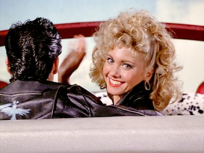 Olivia Newton-John en un fotograma de la película 'Grease', en 1978.