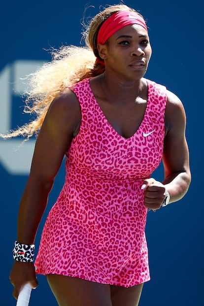 Williams también se ha atrevido con estampados como el de leopardo, que vistió durante el US Open de 2014, para congratulación de la prensa especializada.