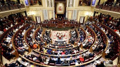 El pleno del Congreso, este martes.