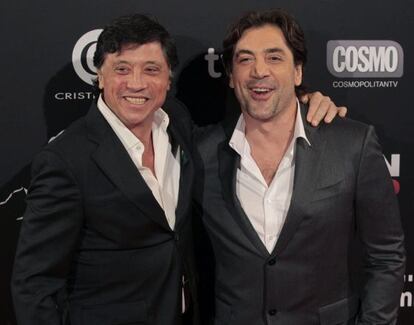 Los actores Javier Bardem y Carlos Bardem, en el estreno de la película "Alacrán enamorado", de la que son protagonistas.