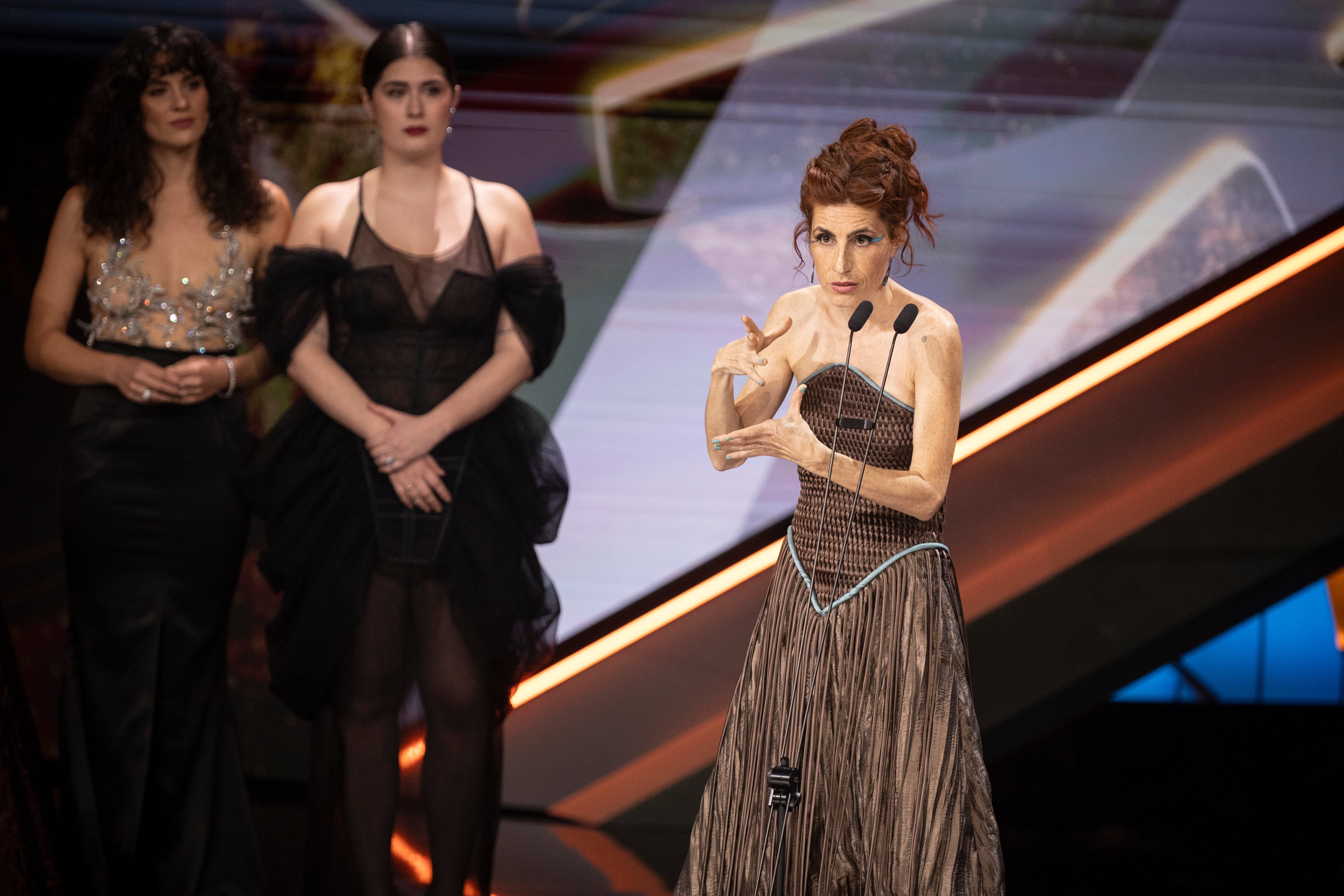Garlo, en su discurso de agradecimiento en Barcelona tras ganar el Goya.