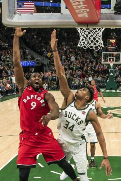 Leonard y Antetokounmpo.