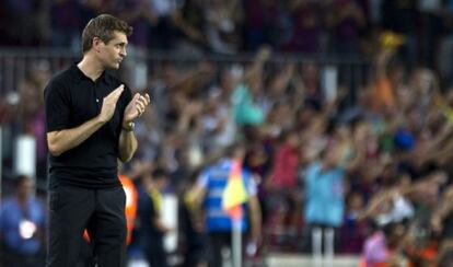 Vilanova, en el primer partido de Liga.