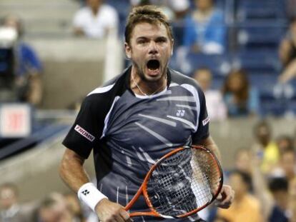 Wawrinka, tras ganar a  Bellucci.