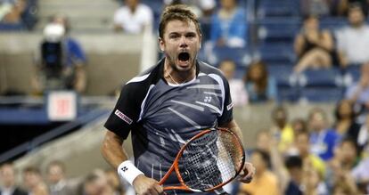 Wawrinka, tras ganar a Bellucci.