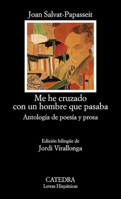 Portada de 'Me he cruzado con un hombre que pasaba', de Joan Salvat-Papasseit.