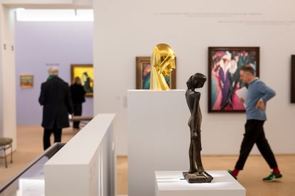 Obras de Kirchner, Belling y Van Gogh, en el Museo Picasso de Pars, en la exposicin 'El arte degenerado'. 