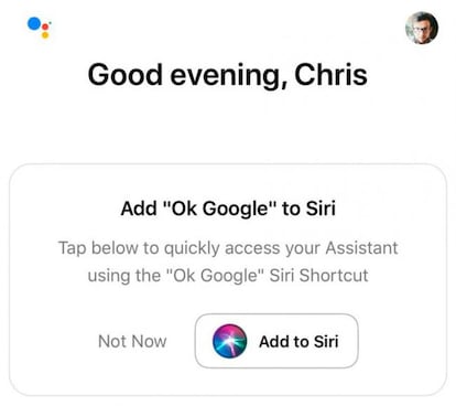 Los accesos directos nos darán la posibilidad de invocar a Google Assistant desde Siri