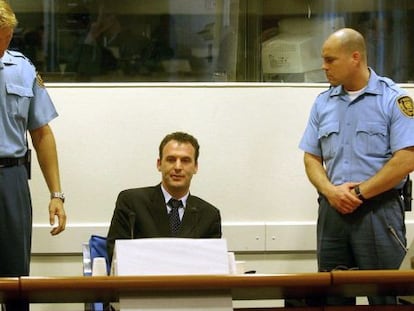 Fatmir Limaj, en el Tribunal Penal para la Antigua Yugoslavia, en 2003.