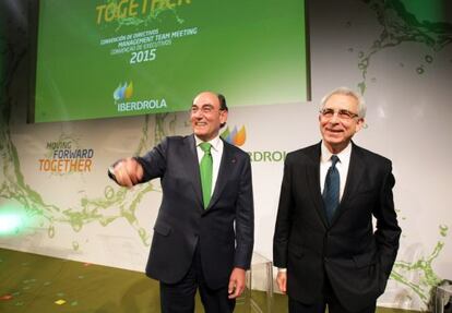 Sánchez Galán, a la izuqierda, junto al expresidente mexicano Ernesto Zedillo.