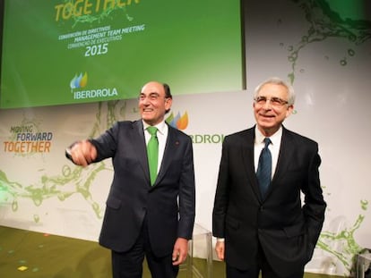 Sánchez Galán, a la izuqierda, junto al expresidente mexicano Ernesto Zedillo.