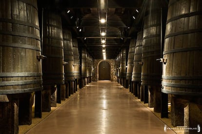 Barricas de las Bodegas Franco Espa&ntilde;olas.