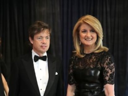 Nicolas Berggruen y Arianna Huffington en una cena de gala, este año en EE UU.