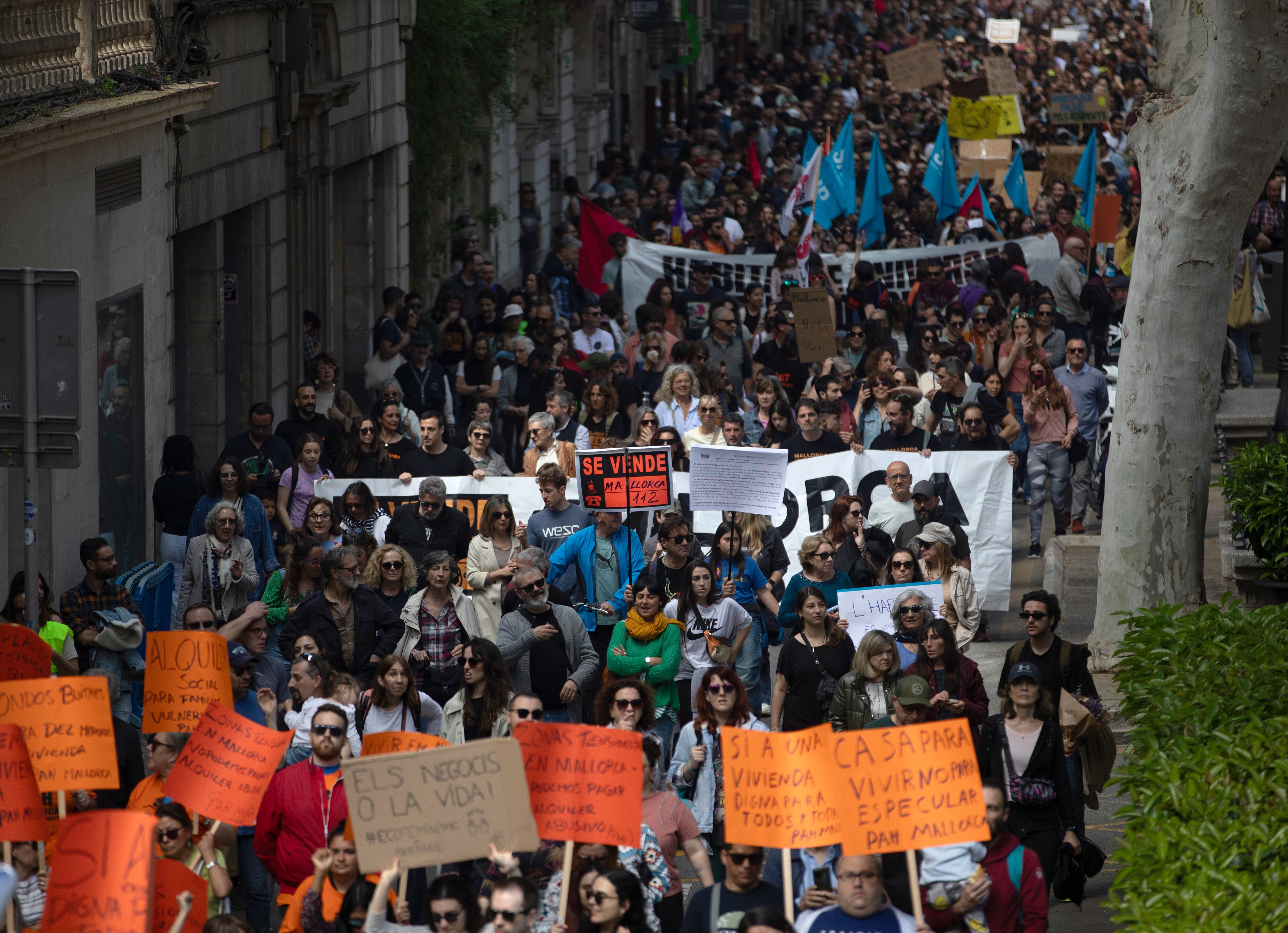 Las manifestaciones por una vivienda digna, en imágenes