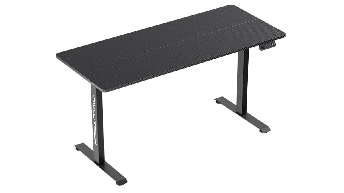 Mesa de escritorio elevable.