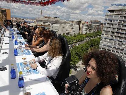 Comida a 50 metros de altura