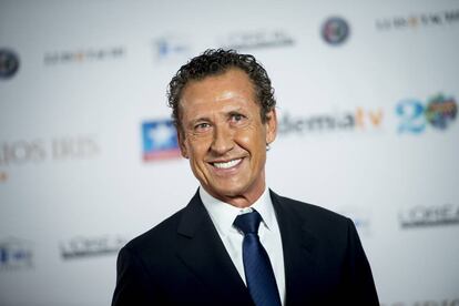 Jorge Valdano en la gala de los Premios Iris en Madrid en 2017.