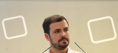 El l&iacute;der de IU, Alberto Garz&oacute;n.