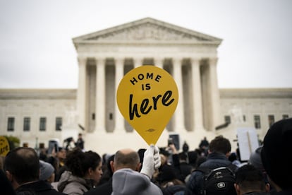 Protesta por el programa DACA, en Washington, en 2019.