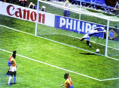 El gol fantasma de Míchel a Brasil en el Mundial de México de 1986