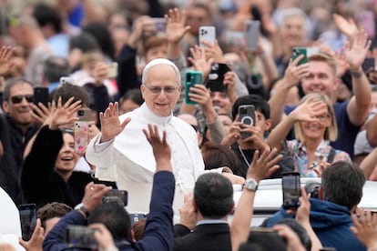 León XIV, este domingo en El Vaticano.