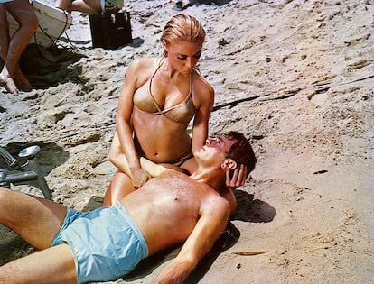 Sharon Tate en un momento de ‘No hagan olas’.