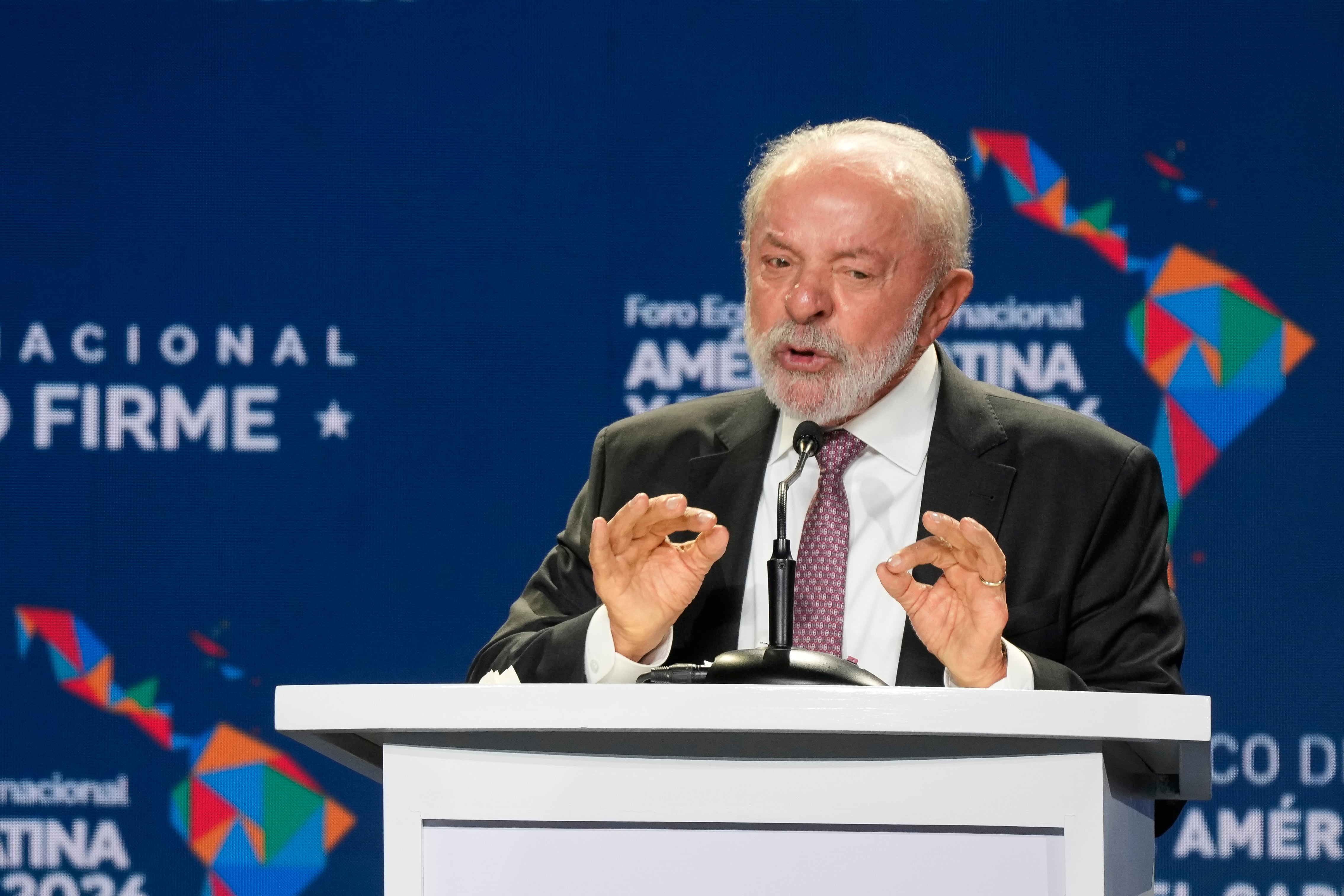 Luiz Inácio Lula da Silva, presidente de Brasil.