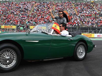 Fernando Alonso, antes del GP de México.