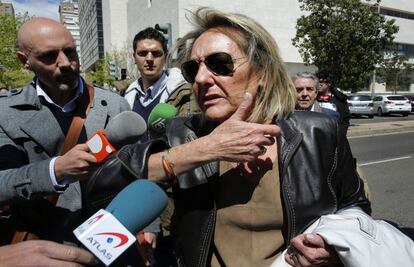 Mari Carmen Garc&iacute;a-Fuster, tras declarar ante el juez de Taula.