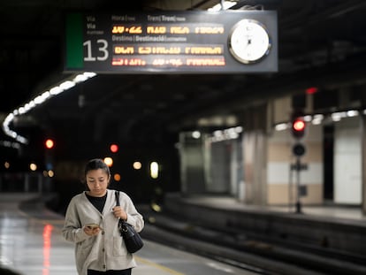 En la imagen de archivo, andén en la estación de Sants. Foto: Gianluca Battista