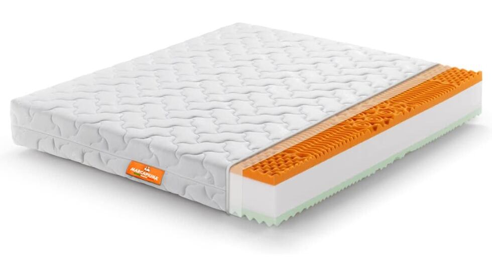 Vista del colchón viscoelástico de la marca Marcapiuma.
