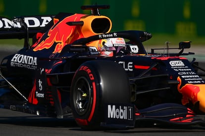 Max Verstappen, durante la ronda de clasificación del Gran Premio de México.
