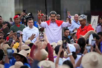 Nicolás Maduro el 8 de marzo 2025 en Caracas.